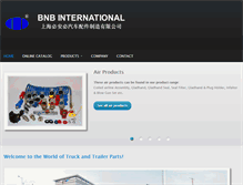 Tablet Screenshot of bnbinternational.com